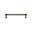 High quality image of Heritage Brass - Cabinet Pull Phoenix Design with 16mm Rose 128mm CTC Antique Brass | Sku. v4435-128-at | Trade Door Handles, Kendal.