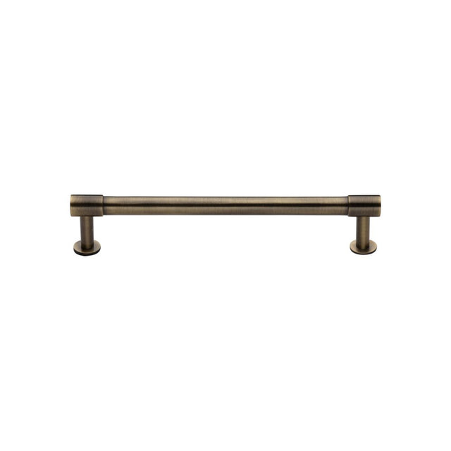High quality image of Heritage Brass - Cabinet Pull Phoenix Design with 16mm Rose 128mm CTC Antique Brass | Sku. v4435-128-at | Trade Door Handles, Kendal.
