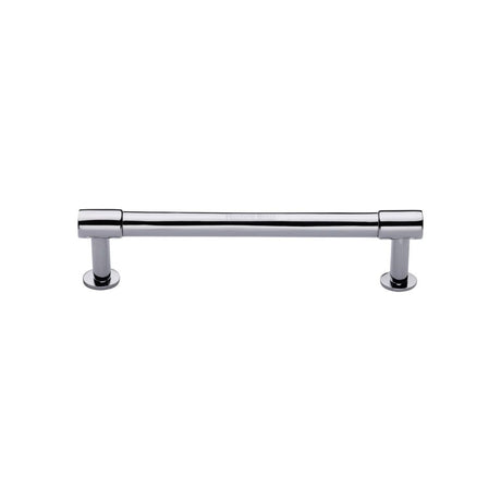 High quality image of Heritage Brass - Cabinet Pull Phoenix Design with 16mm Rose 128mm CTC Polished Chrom | Sku. v4435-128-pc | Trade Door Handles, Kendal.