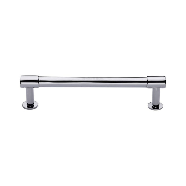 High quality image of Heritage Brass - Cabinet Pull Phoenix Design with 16mm Rose 160mm CTC Polished Chrom | Sku. v4435-160-pc | Trade Door Handles, Kendal.