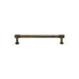 High quality image of Heritage Brass - Cabinet Pull Phoenix Design with 16mm Rose 96mm CTC Antique Brass | Sku. v4435-96-at | Trade Door Handles, Kendal.