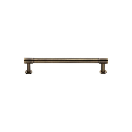 High quality image of Heritage Brass - Cabinet Pull Phoenix Design with 16mm Rose 96mm CTC Antique Brass | Sku. v4435-96-at | Trade Door Handles, Kendal.