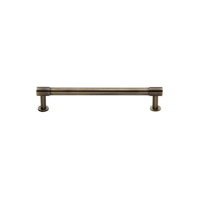 High quality image of Heritage Brass - Cabinet Pull Phoenix Design with 16mm Rose 96mm CTC Antique Brass | Sku. v4435-96-at | Trade Door Handles, Kendal.
