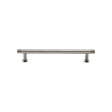 High quality image of Heritage Brass - Cabinet Pull Contour Design with 16mm Rose 128mm CTC Polished Nicke | Sku. v4447-128-pnf | Trade Door Handles, Kendal.