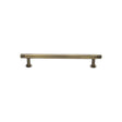 High quality image of Heritage Brass - Cabinet Pull Contour Design with 16mm Rose 96mm CTC Antique Brass | Sku. v4447-96-at | Trade Door Handles, Kendal.