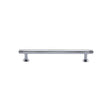 High quality image of Heritage Brass - Cabinet Pull Contour Design with 16mm Rose 96mm CTC Polished Chrome | Sku. v4447-96-pc | Trade Door Handles, Kendal.