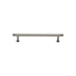 High quality image of Heritage Brass - Cabinet Pull Contour Design with 16mm Rose 96mm CTC Polished Nickel | Sku. v4447-96-pnf | Trade Door Handles, Kendal.
