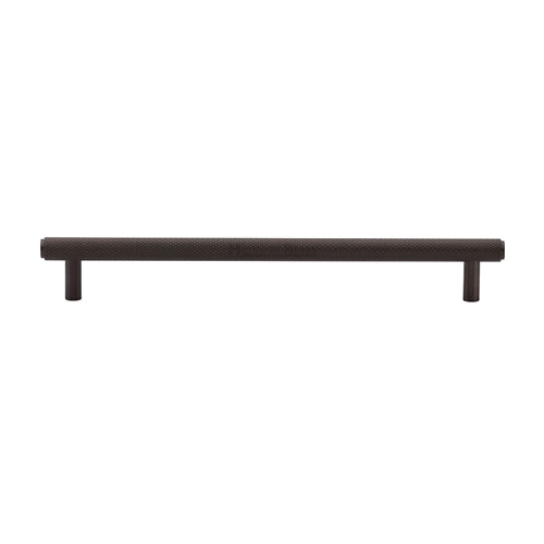 Heritage Brass Cabinet Pull Complete Knurl Design 192mm CTC Matt Bronze Finish