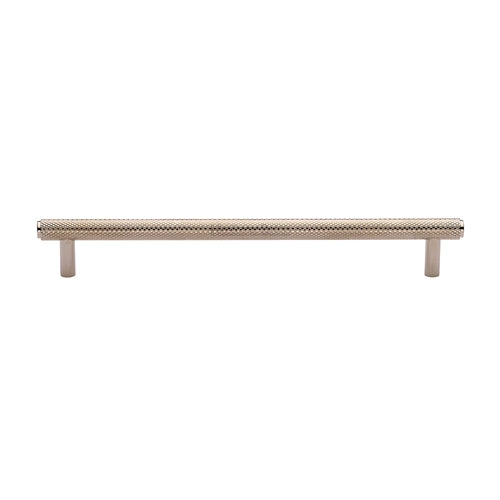 Heritage Brass Cabinet Pull Complete Knurl Design 192mm CTC Polished Nickel Finish