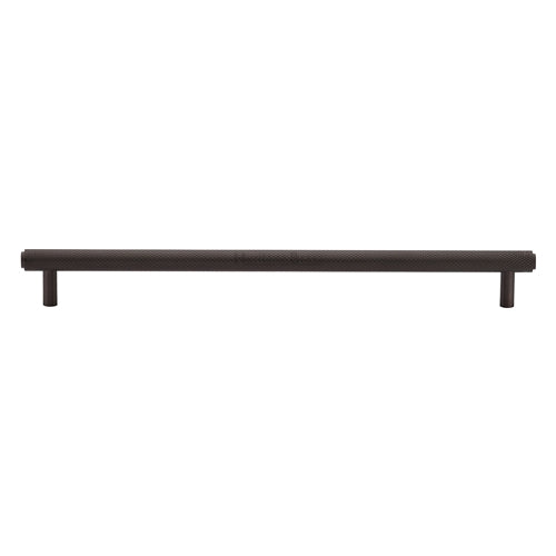 Heritage Brass Cabinet Pull Complete Knurl Design 254mm CTC Matt Bronze Finish
