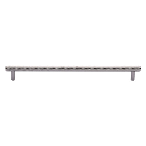 Heritage Brass Cabinet Pull Complete Knurl Design 254mm CTC Polished Chrome Finish