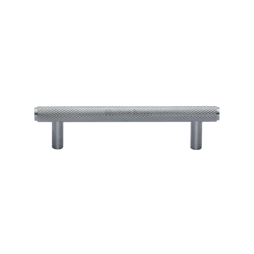 Heritage Brass Cabinet Pull Complete Knurl Design 96mm CTC Satin Chrome Finish