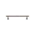 High quality image of Heritage Brass - Cabinet Pull Knurled Design with Rose 96mm CTC Polished Nickel Fini | Sku. v4459-96-pnf | Trade Door Handles, Kendal.