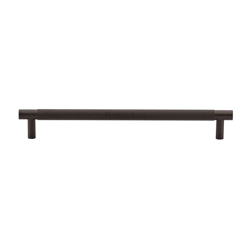 Heritage Brass Cabinet Pull Partial Knurl Design 192mm CTC Matt Bronze Finish