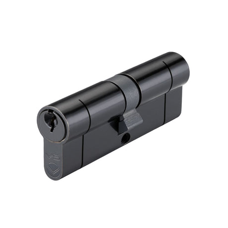 High quality image of the Vier - 80mm Euro Double Keyed to Differ - Black | Sku. v5ep80dbke | available to order from Trade Door Handles.