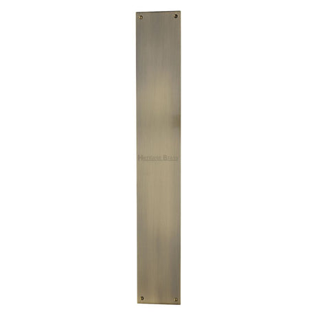 High quality image of Heritage Brass - Fingerplate 500 x 76mm - Antique Finish | Sku. v740-500-at | Trade Door Handles, Kendal.