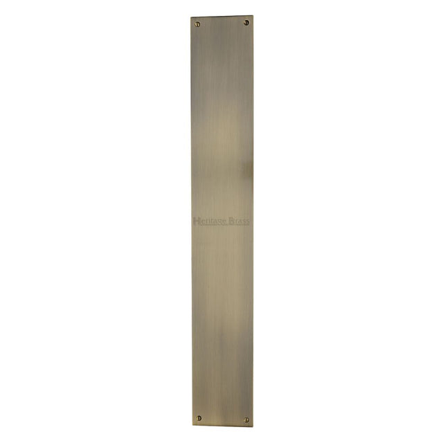 High quality image of Heritage Brass - Fingerplate 500 x 76mm - Antique Finish | Sku. v740-500-at | Trade Door Handles, Kendal.