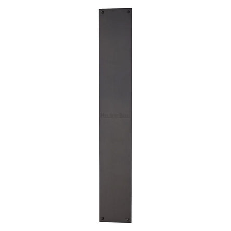 High quality image of Heritage Brass - Fingerplate 500 x 76mm - Matt Bronze Finish | Sku. v740-500-mb | Trade Door Handles, Kendal.