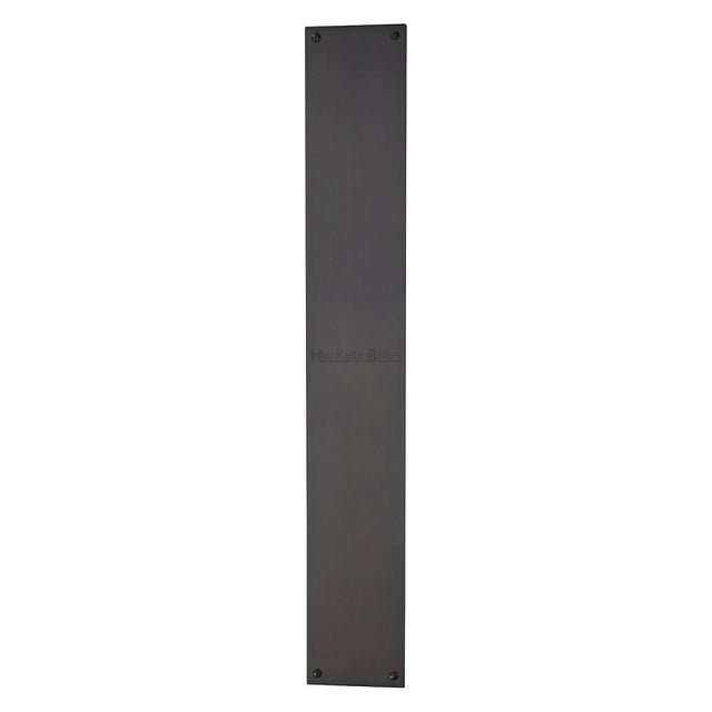 High quality image of Heritage Brass - Fingerplate 500 x 76mm - Matt Bronze Finish | Sku. v740-500-mb | Trade Door Handles, Kendal.