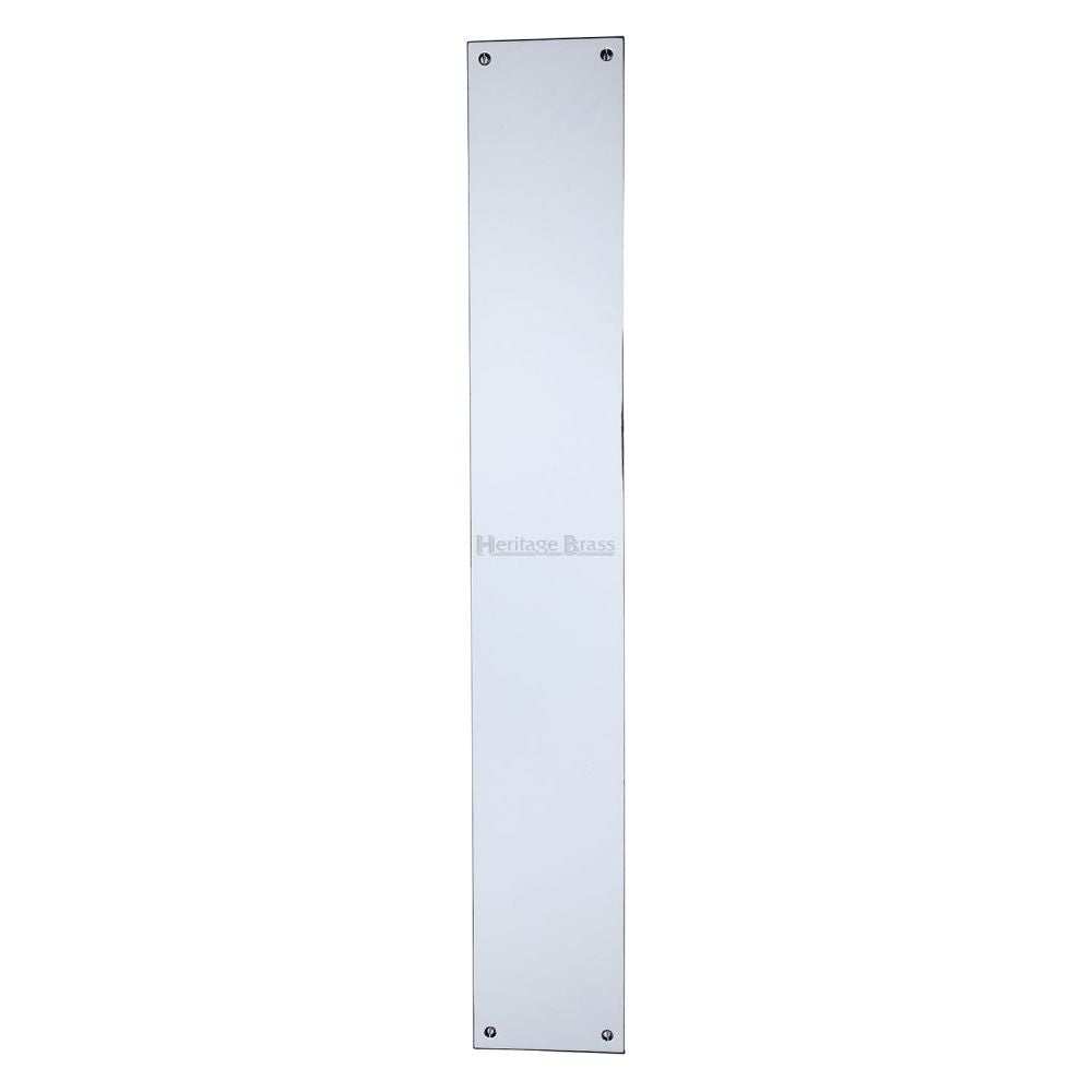 High quality image of Heritage Brass - Fingerplate 500 x 76mm - Polished Chrome Finish | Sku. v740-500-pc | Trade Door Handles, Kendal.