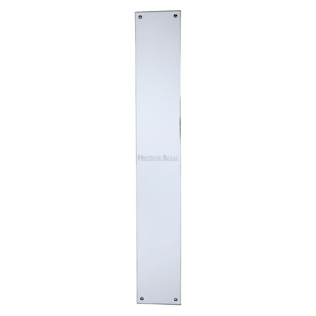 High quality image of Heritage Brass - Fingerplate 500 x 76mm - Polished Chrome Finish | Sku. v740-500-pc | Trade Door Handles, Kendal.
