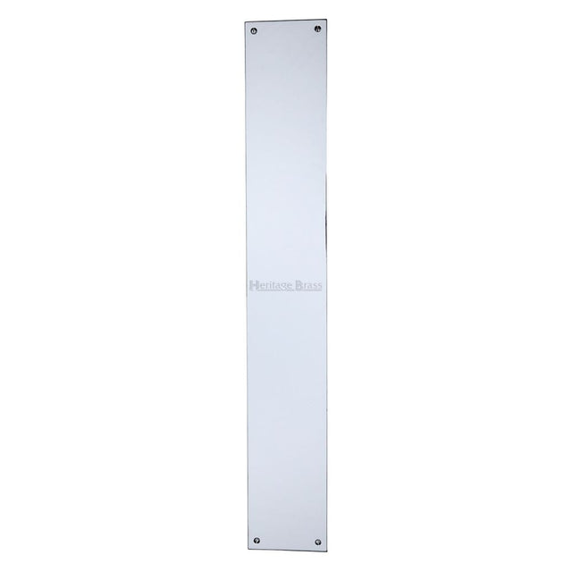 High quality image of Heritage Brass - Fingerplate 500 x 76mm - Polished Chrome Finish | Sku. v740-500-pc | Trade Door Handles, Kendal.