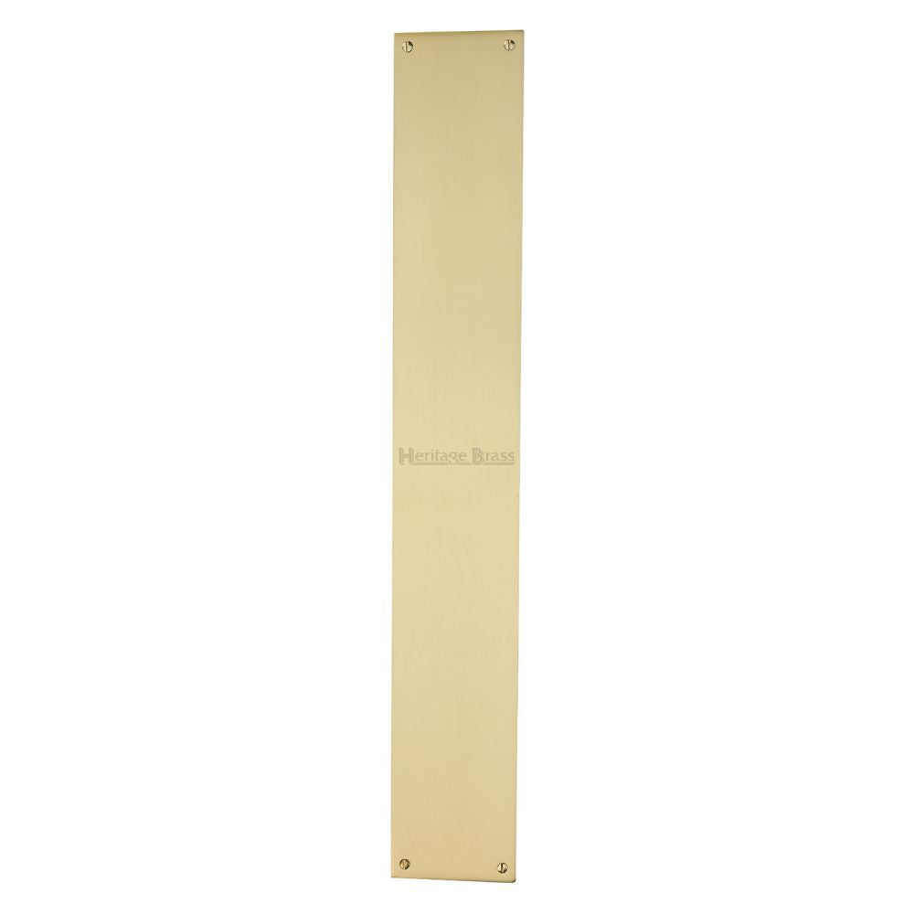 High quality image of Heritage Brass - Fingerplate 500 x 76mm - Satin Brass Finish | Sku. v740-500-sb | Trade Door Handles, Kendal.