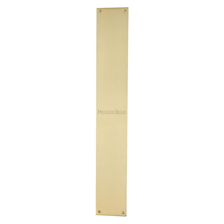 High quality image of Heritage Brass - Fingerplate 500 x 76mm - Satin Brass Finish | Sku. v740-500-sb | Trade Door Handles, Kendal.