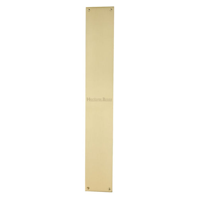 High quality image of Heritage Brass - Fingerplate 500 x 76mm - Satin Brass Finish | Sku. v740-500-sb | Trade Door Handles, Kendal.
