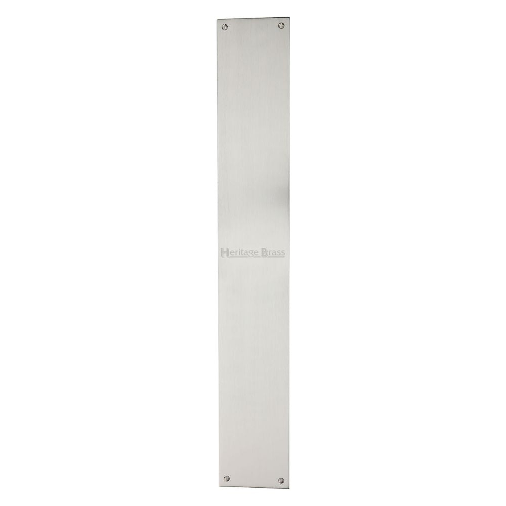 High quality image of Heritage Brass - Fingerplate 500 x 76mm - Satin Nickel Finish | Sku. v740-500-sn | Trade Door Handles, Kendal.
