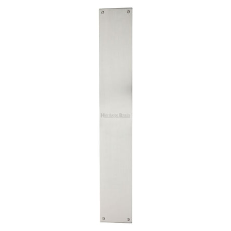 High quality image of Heritage Brass - Fingerplate 500 x 76mm - Satin Nickel Finish | Sku. v740-500-sn | Trade Door Handles, Kendal.