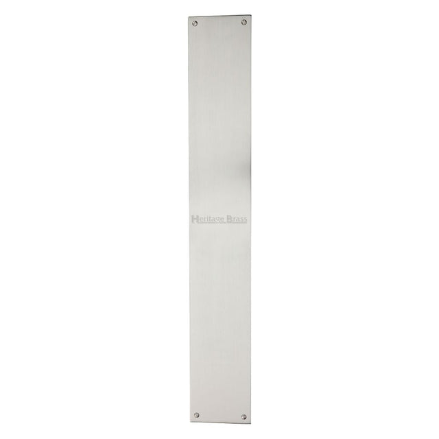High quality image of Heritage Brass - Fingerplate 500 x 76mm - Satin Nickel Finish | Sku. v740-500-sn | Trade Door Handles, Kendal.