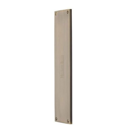 High quality image of Heritage Brass - Fingerplate 310 x 76mm - Antique Brass Finish | Sku. v741-310-at | Trade Door Handles, Kendal.