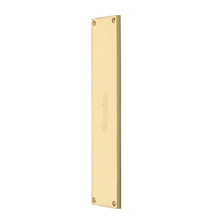 High quality image of Heritage Brass - Fingerplate 310 x 76mm - Polished Brass Finish | Sku. v741-310-pb | Trade Door Handles, Kendal.