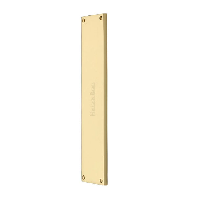 High quality image of Heritage Brass - Fingerplate 310 x 76mm - Polished Brass Finish | Sku. v741-310-pb | Trade Door Handles, Kendal.