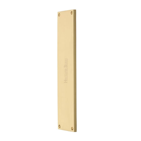 High quality image of Heritage Brass - Fingerplate 310 x 76mm - Satin Brass Finish | Sku. v741-310-sb | Trade Door Handles, Kendal.
