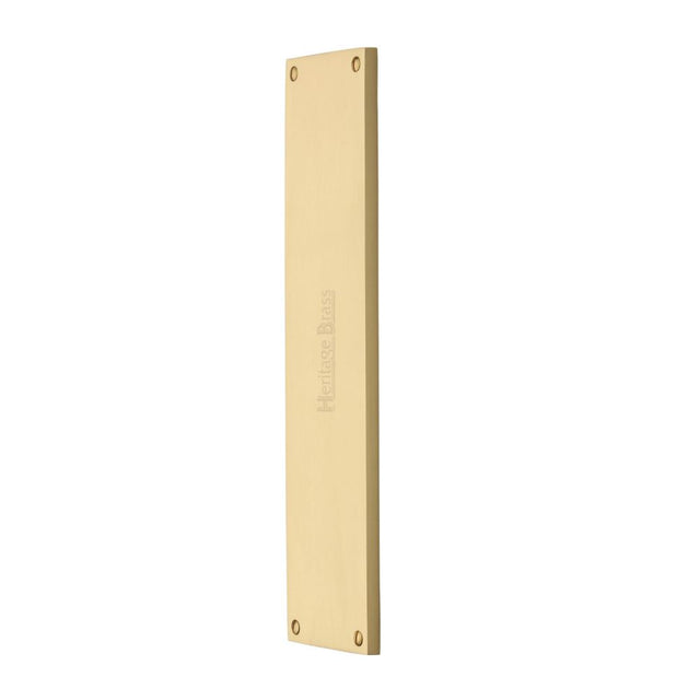 High quality image of Heritage Brass - Fingerplate 310 x 76mm - Satin Brass Finish | Sku. v741-310-sb | Trade Door Handles, Kendal.