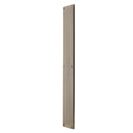 High quality image of Heritage Brass - Fingerplate 500 x 76mm - Antique Finish | Sku. v741-500-at | Trade Door Handles, Kendal.