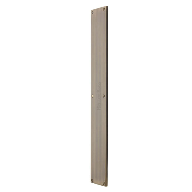 High quality image of Heritage Brass - Fingerplate 500 x 76mm - Antique Finish | Sku. v741-500-at | Trade Door Handles, Kendal.