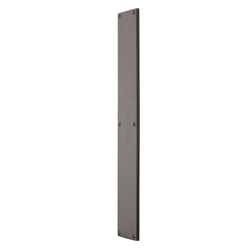 High quality image of Heritage Brass - Fingerplate 500 x 76mm - Matt Bronze Finish | Sku. v741-500-mb | Trade Door Handles, Kendal.
