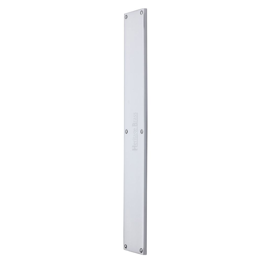 High quality image of Heritage Brass - Fingerplate 500 x 76mm - Polished Chrome Finish | Sku. v741-500-pc | Trade Door Handles, Kendal.