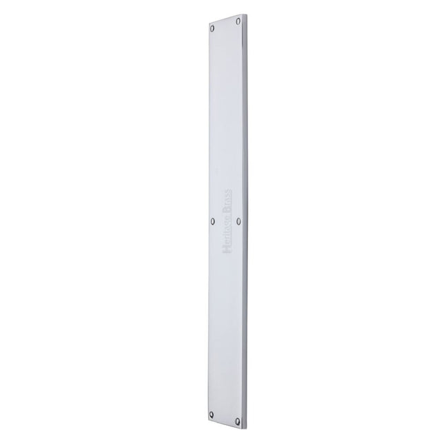 High quality image of Heritage Brass - Fingerplate 500 x 76mm - Polished Chrome Finish | Sku. v741-500-pc | Trade Door Handles, Kendal.