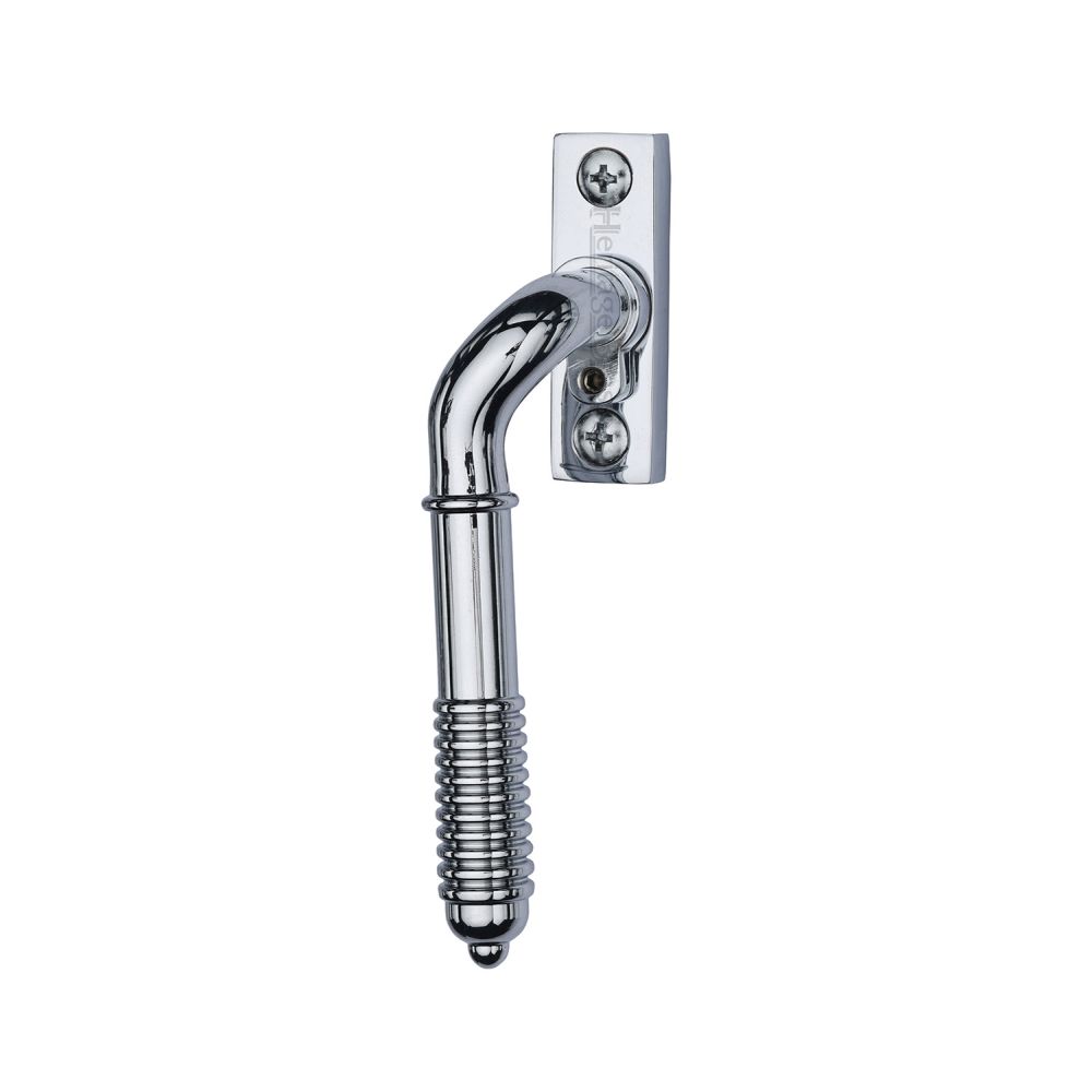 High quality image of Heritage Brass - Lockable Espagnolette Left Handed Reeded Design Polished Chrome finish | Sku. v895l-lh-pc | available to order from Trade Door Handles in Kendal.