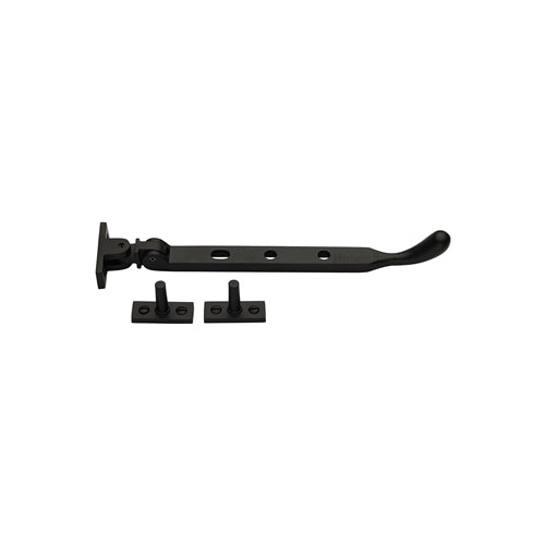 Heritage Brass Casement Window Stay Ball Design 8" Matt Black Finish