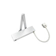 High quality image of the Vier - Electro Magnetic Overhead Door Closer, Hold Open/Swing Free, Fixed Size 4 c/w Matching Arm/Square Cover, Silver Enamel Finish | Sku. vdc-ems04-ho-sf-sq-se | available to order from Trade Door Handles.