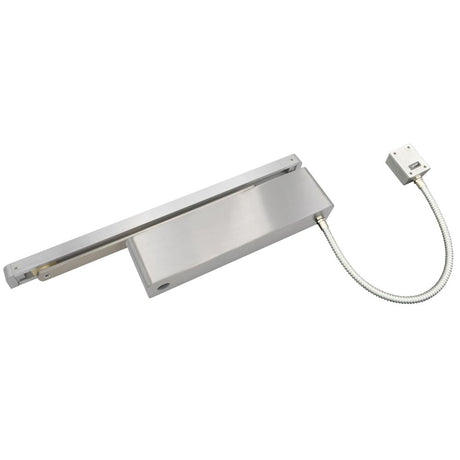 High quality image of the Vier - Electro Magnetic Overhead Door Closer, Track Arm - Stain Stainless Steel | Sku. vdc-emt03-ho-sf-sr-sss | available to order from Trade Door Handles.