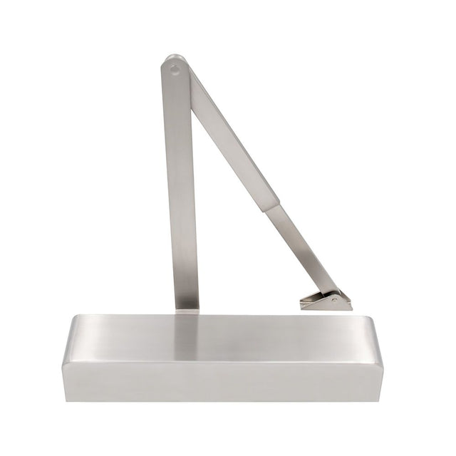 High quality image of the Vier - Adjustable Size 3 to 6 Door Closer Sat. St. Steel with Full Cover - Stain Stainless Steel | Sku. vdc0036a2-sss | available to order from Trade Door Handles.