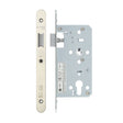 High quality image of the Vier - Din Latch - Backset 55mm - 2 Pc Forend - Radius - Stain Stainless Steel | Sku. vdl0055-l-r-sss | available to order from Trade Door Handles.