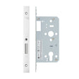 High quality image of the Vier - Din Euro Deadlock- Backset 55mm - 2 Pc Forend - Square - Polished Stainless Steel | Sku. vdl0055-pss | available to order from Trade Door Handles.