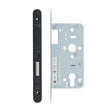 High quality image of the Vier - Din Euro Deadlock- Backset 55mm - 2 Pc Forend - Radius - PVDBLK - PVD Black | Sku. vdl0055-r-pvdblk | available to order from Trade Door Handles.